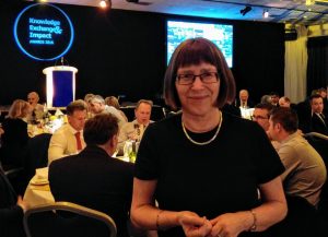 Brigitte Nerlich at the 2016 Knowledge Exchange Award ceremony